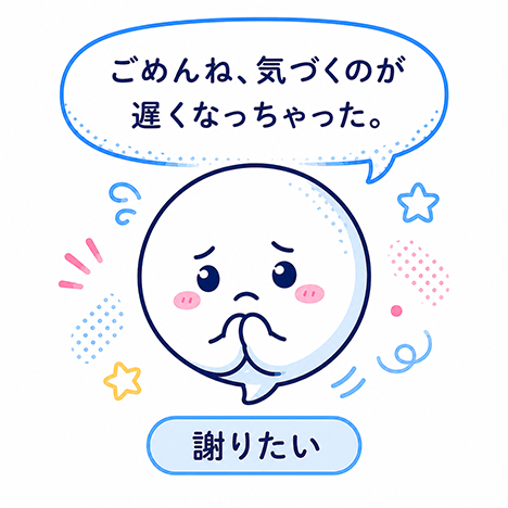 謝りたい