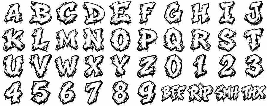 グラフィティアート絵文字