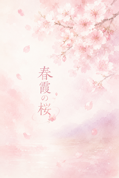 春霞の桜